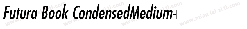 Futura Book CondensedMedium字体转换